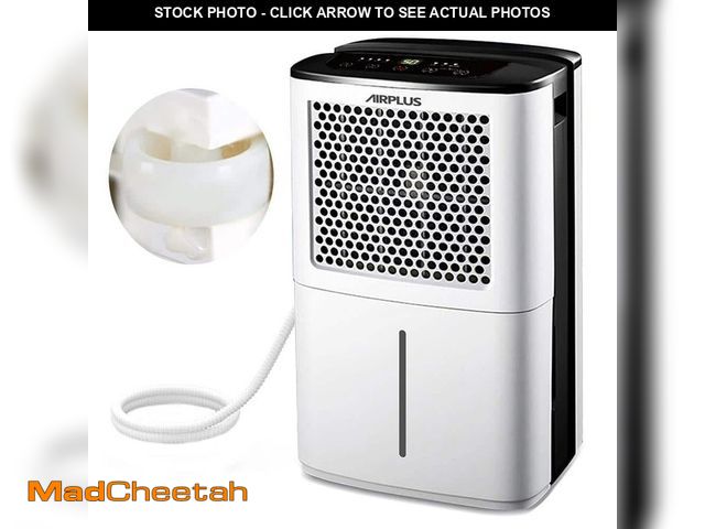 Lot 74-12557877 - Edendirect 32 pt. 2000 sq.ft. Portable Dehumidifier with Bucket in White, with ION, Air Purify Funct...