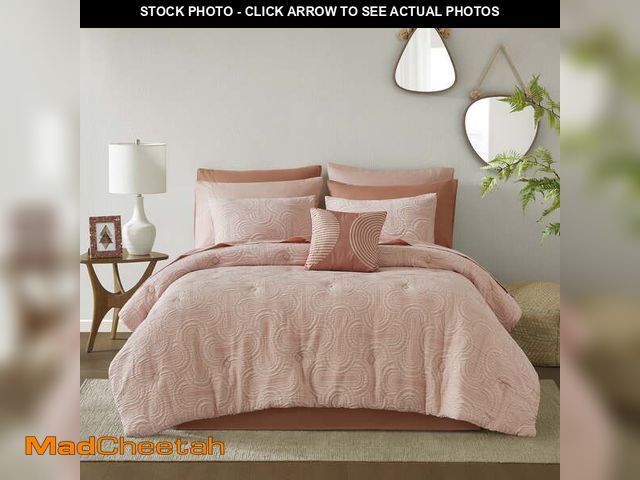 Lot 74-12857624 - Mainstays 11 Piece Bed in a Bag Comforter Set with Sheets, Pink Arch, Queen - UNUSED
