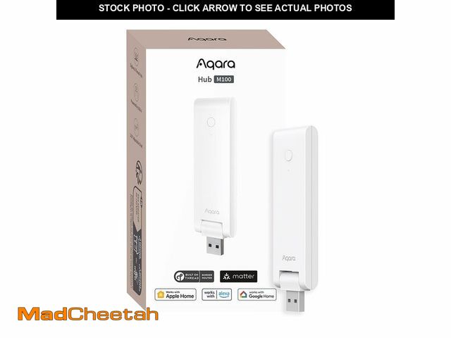 Lot 74-13947431 - Aqara Smart Hub M100 for Home Automation, Matter Controller, Thread Border Router, Features Aqara Zi...