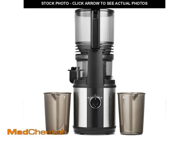 Lot 74-14306649 - amzchef 250W 68 oz. Gray Masticating Juicer w/ 6 in. Wide Feed Chute 55RPM Slow Cold Press Juicer, L...