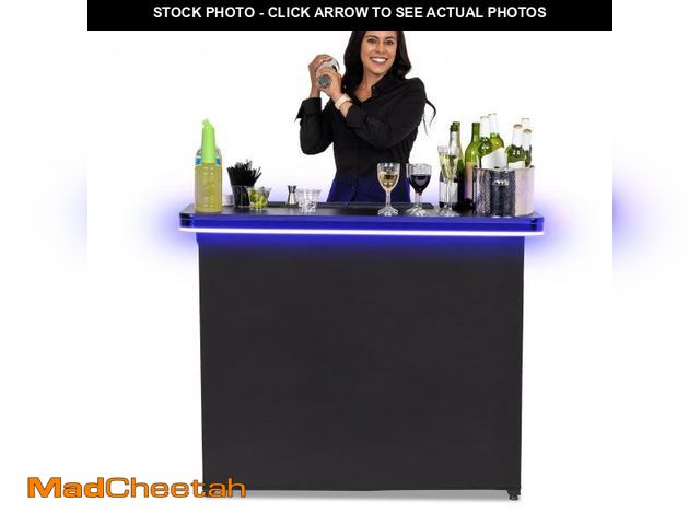 Lot 74-12494074 - GoPong GoBar PRO Commercial Grade Portable Bar Table - Mobile Bartender Station for Events - Include...