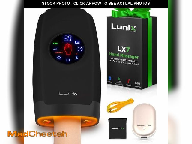 Lot 74-13717049 - Lunix LX7 FSA Carpal Tunnel &amp; Wrist Pain Relief Device, Heated Air Compression Hand Massager for...