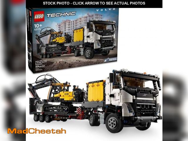 Lot 74-12342012 - LEGO Technic Volvo FMX Truck &amp; EC230 Electric Excavator Building Toy, Volvo Truck Toy with 2 Mod...