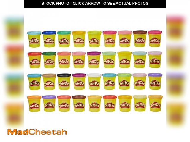 Lot 74-12441017 - Play-Doh Modeling Compound 36-Pack Case of Colors, Non-Toxic, 3 Oz Cans of Assort. Colors, Back to S...