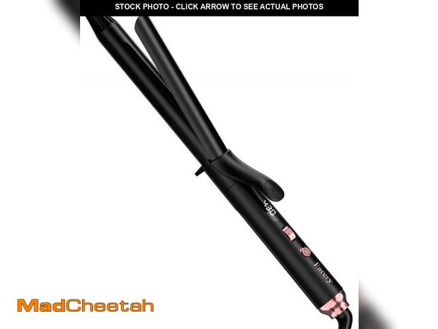 Lot 74-12435857 - FARERY Long Barrel Curling Iron 1 Inch, Ceramic Curling Iron for Thin Hair, Infused Argan Oil &amp; ...