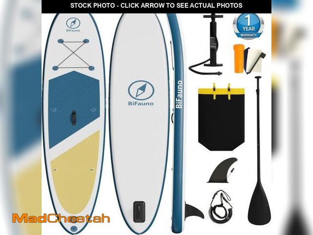 Lot 74-12144774 - Bifanuo 10' Inflatable Stand Up Paddle Board with SUP Accessories &amp; Backpack. Paddle Boards for ...