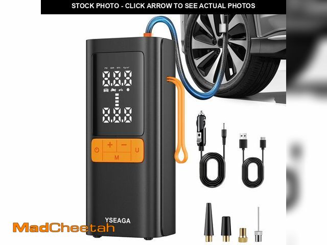 Lot 74-12717899 - Tire Inflator Portable Air Compressor, 150PSI&amp;12V DC Air Pump for Car Tires, Portable Tire Infla...