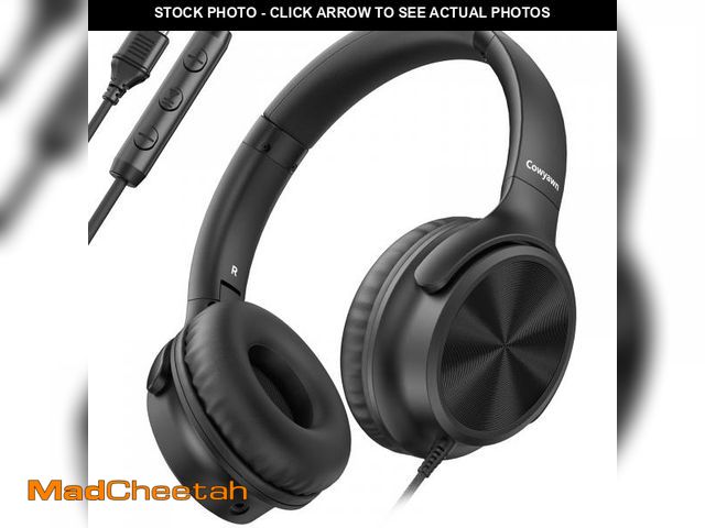 Lot 74-12305194 - Cowyawn USB C Headphones Wired, Over Ear USB C Wired Headphones with Microphone, Volume Control, HD ...