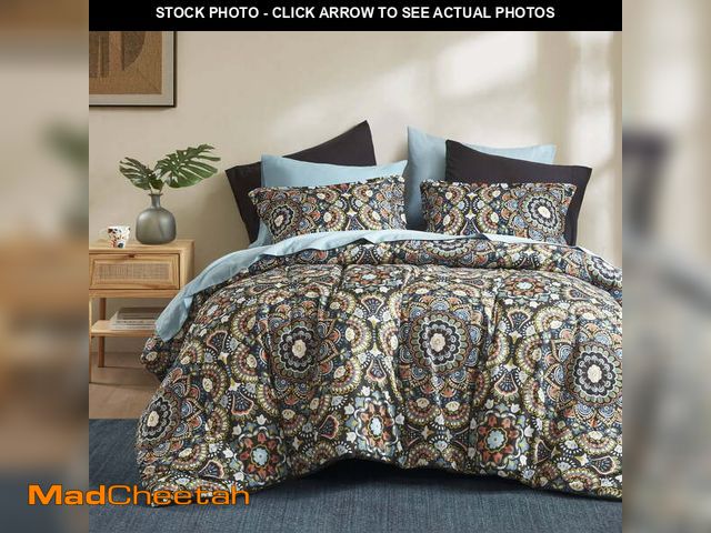 Lot 74-13818035 - Regency Heights Twin XL Size Comforter Set, 6-Piece Bed in a Bag Twin XL, Black Bedding Comforter Se...