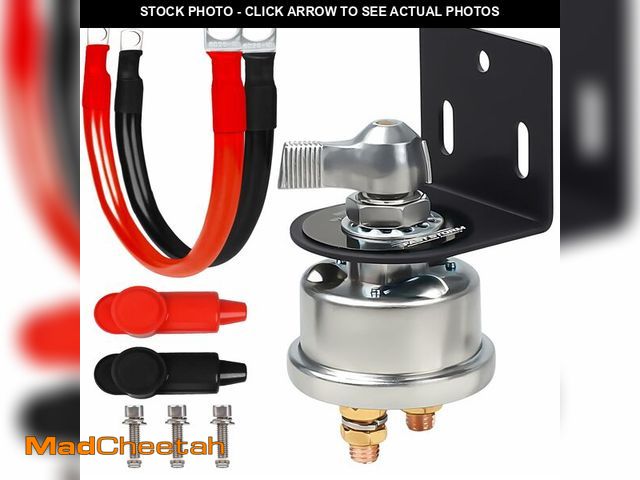 Lot 74-13568924 - FASTSTORM 200A 12-48V High Current Master Battery Disconnect Switch Battery Power Cut Off Isolator K...