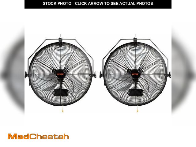 Lot 74-13844920 - (MISSING STAND) VEVOR Wall Mount Fan, 1 PCS 18 inch Waterproof, 3-speed High Velocity Max. 4000 CFM ...