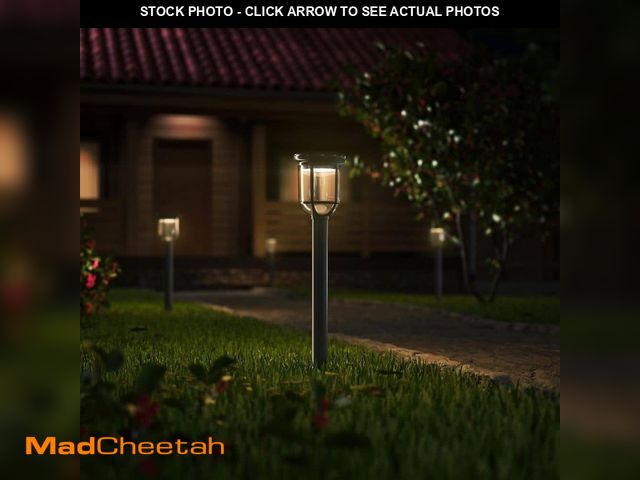 Lot 74-12692604 - Philips Capri Outdoor Solar Integrated LED Path Light Black High Brightness Weather Resistant Path L...