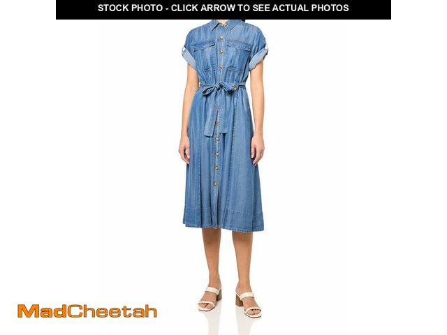 Lot 74-14599202 - Derek Lam 10 Crosby Women's Gaelle Belted Utility Dress, Murray, L - UNUSED