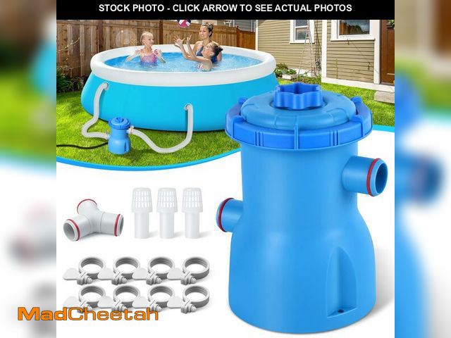 Lot 74-14295215 - BluClear 300 GPH Pool Filter Pump for Small Above Ground Pools, ETL Certified Pool Cartridge Filter ...
