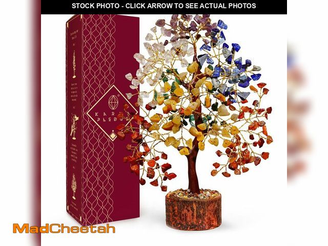 Lot 74-12699721 - Crystal Tree of Life 7 Chakra Healing Crystals Trees for Home Decor, Office Desk Decor, Boho Decor, ...