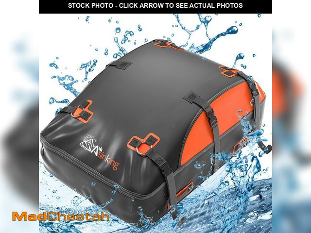 Lot 74-12600464 - Asinking Car Rooftop Cargo Carrier Bag, 100% Waterproof Non-Rip 20 Cubic Feet Car Roof Bag for All V...