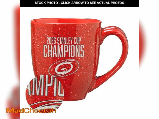 Lot 74-14384653 - Rico Industries NHL Hockey Carolina Hurricanes 2026 Stanley Cup Champions 16 oz Team Color Laser Eng...