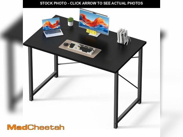 Lot 74-13331679 - OLIXIS 44 Inch Computer Office Desk for Small Spaces, Writing Gaming Work Desk Modern Study Table wi...
