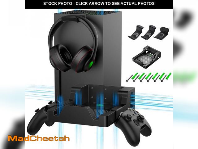 Lot 74-12315000 - Wall Mount for Xbox Series X with 2 Controller Holders and 1 Headphone Stand, Wall Mount Kit for Xbo...