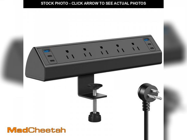 Lot 74-12308414 - Jgstkcity Desk Clamp Power Strip USB C,40W Total Fast Charging Station,4 PD 20W USB C Ports,Desk Edg...