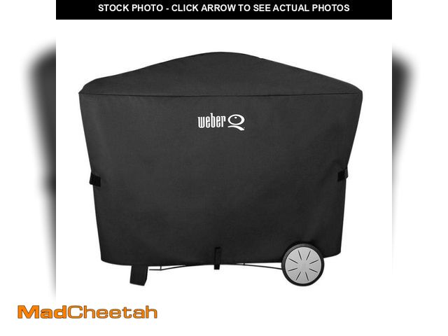 Lot 74-12804776 - Weber Q 100/1000/200/2000 with Rolling Cart Grill Cover - UNUSED