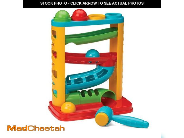 Lot 74-13544285 - Infantino Bop &amp; Drop Ball Tower - STEAM Educational Play, Hand-Eye Coordination Skills, and Caus...