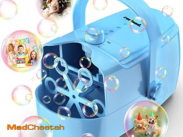 Lot 74-12048149 - Bubble Machine Automatic Bubble Blower: Durable Bubble Maker 18000+ Big Bubbles Per Minute for Indoo...