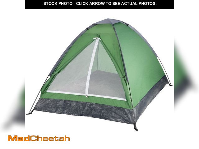 Lot 74-13048149 - Wakeman Outdoors 2-Person Green Dome Tent with Carry Bag grey - UNUSED