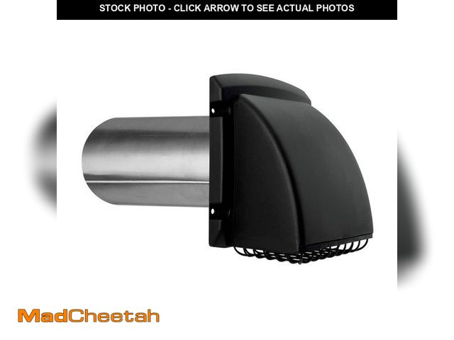 Lot 74-12683715 - Everbilt 4 in. Wide Mouth Black Vent Hood - UNUSED