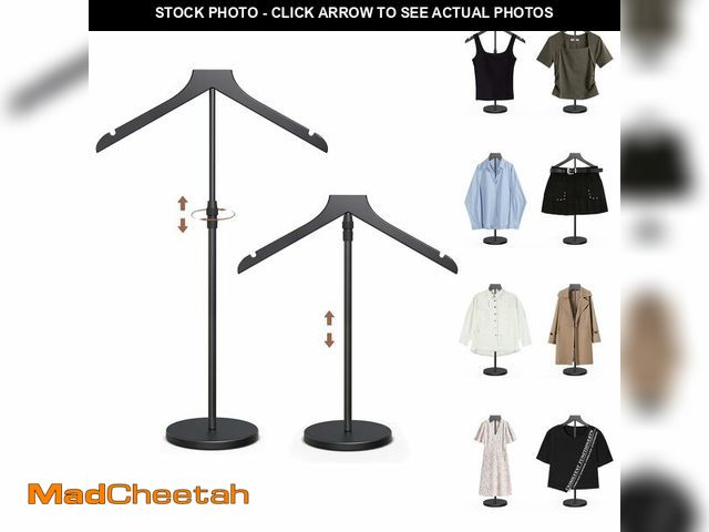 Lot 74-14329907 - 2 Pack Shirt Display Stand, 18-34 Inch Height Adjustable Mannequin Torso for Vendors Shop, More Stab...