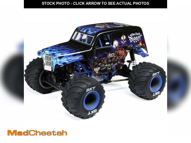 Lot 74-12954575 - Losi 1/18 Mini LMT Son Uva Digger 2S 4X4 RTR Brushed Monster Truck Battery &amp; Charger Included Bl...