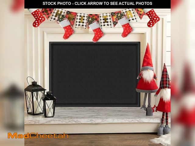 Lot 74-12970379 - CADARA Fireplace Blocker Blanket Stops Heat Loss, Magnetic Fireplace Draft Stopper, Indoor Fire Plac...