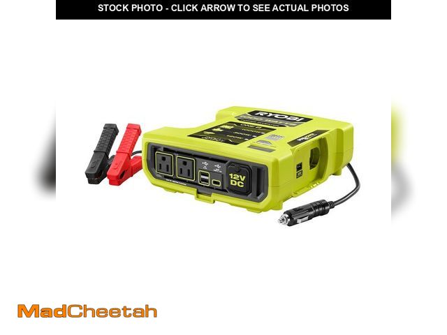 Lot 74-12591513 - Ryobi ONE+ 18V 1000-Watt Max 12-Volt Automotive Power Inverter - UNUSED