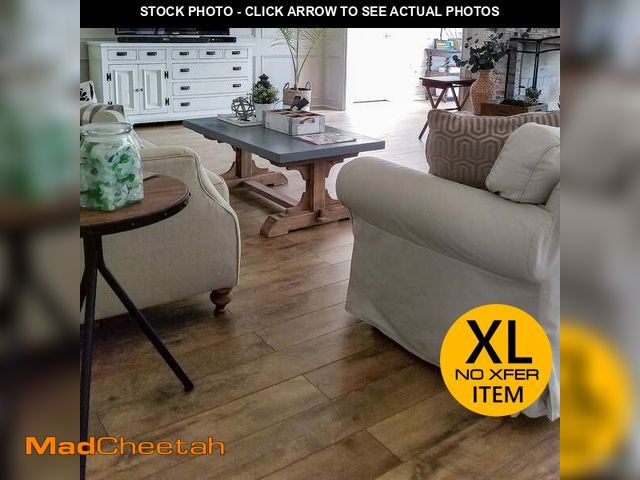 Lot 74-12857543 - 5 Cases- Select Surfaces Barnwood SpillDefense Laminate Flooring, 12.34 sq. ft. per box(61.7 sq. ft....