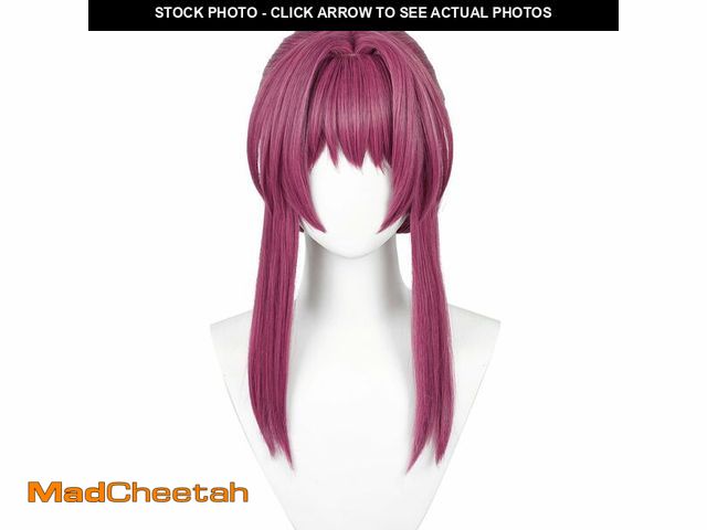 Lot 74-13545762 - maysuwell HSR Anime Purple Red Wigs Long Straight Wig with Bangs and Ponytail Adult COS Game Cosplay...