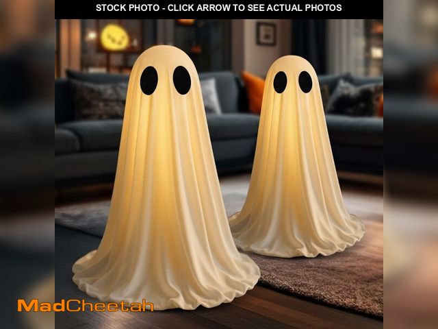 Lot 74-12697349 - 2Packs Halloween Decorations Ghost Kit - Halloween Party Decor with Upgraded Fabric and Timer Remote...