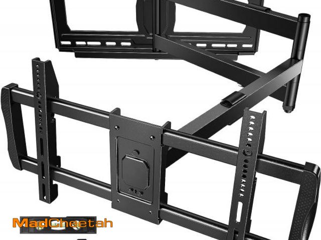Lot 74-12420585 - MountFTV Full Motion Long Arm TV Wall Mount for 42-90 inch TVs, Corner Articulating TV Mount Bracket...