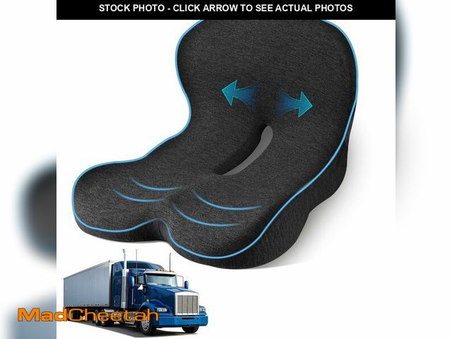 Lot 74-13544624 - jpinlr Truck Driver Seat Cushion, Memory Foam L-Shaped Ergonomic Cushion for Office Chairs, Comfort ...