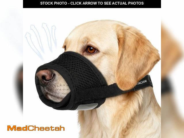 Lot 74-14214896 - VINCHINI Soft Nylon Dog MuzzleÃ¯Â¼ËNylon-Black-XL-156d414Ã¯Â¼â° - USED