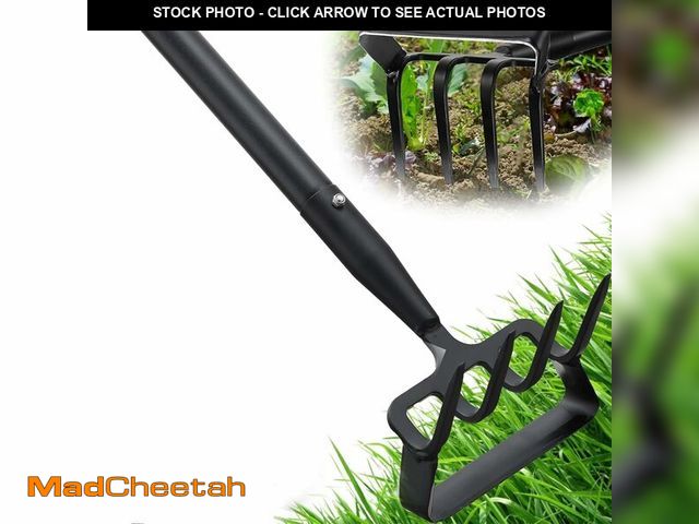 Lot 74-14268474 - Ihomepark Garden Hoe, Stirrup Hoe with Adjustable Handle for Weeding Digger loosening Soil Metal Gar...