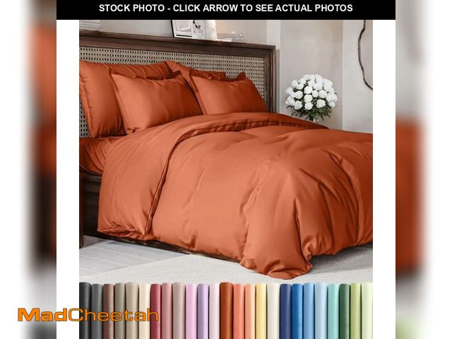 Lot 74-13959866 - Duvet Cover Cal King Size Set - Extra Soft Cal King Duvet Cover 104" x 98" with 2 Pillow Shams - Hot...