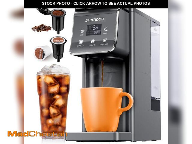 Lot 74-12442159 - SHARDOR K Cup Coffee Maker With Bold Setting, Single Serve Hot &amp; Iced Coffee Maker for K-Cup and...