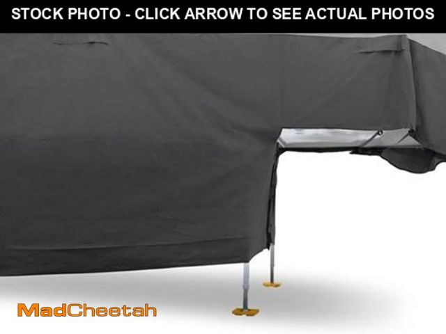 Lot 74-12399593 - Camco ULTRAGuard Camper/RV Cover | Fits Slide-In Campers Up to 19' 8" | Features Zipper Entry Doors ...
