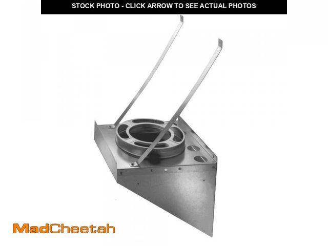 Lot 74-12409015 - DuraVent DuraPlus All-Fuel Chimney 6in. Diameter Tee Support Bracket, Stainless Steel - UNUSED