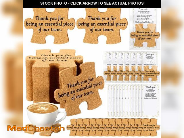Lot 74-13950741 - Hushee Inspirational Gift for Coworker Motivational Puzzle Piece Coasters Employee Appreciation Gift...