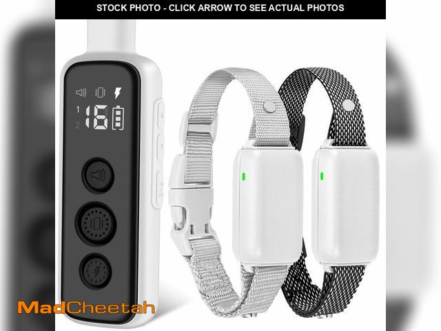 Lot 74-13712943 - Bousnic Dog Shock Collar for 2 Dogs - (8-120lbs) Waterproof Rechargeable Electric Dog Training Colla...