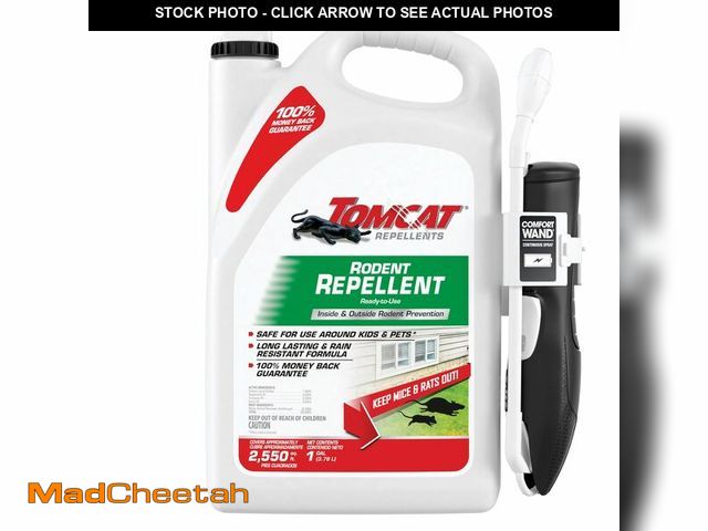 Lot 74-14432794 - Tomcat Repellents Rodent Repellent Ready-to-Use with Comfort Wand, 1 gal. - USED