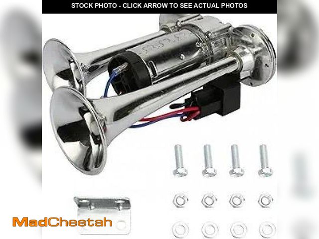 Lot 74-12127491 - 600DB Super Loud Dual Electric Air Horns Kit for Vehicles - With Compressor, Applicable for Cars, SU...