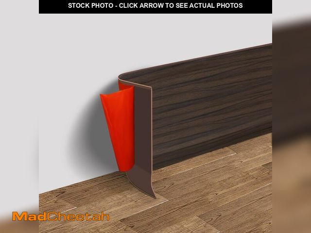 Lot 74-12979433 - Vinyl Wall Base Baseboard Molding Trim 4" Flexible Self Adhesive Rubber Wall Base Moulding Trim Peel...