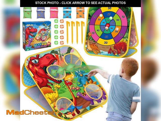 Lot 74-12303940 - Bean Bag Toss Game for Kids - Cornhole Board Outdoor Toys for Toddlers -Party Activities Carnival Ou...
